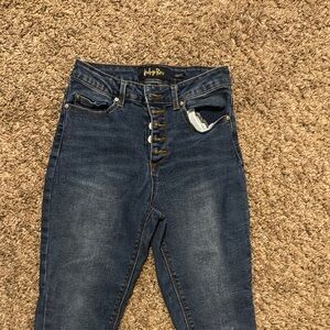 Indigo Rein High Rise Blue Jeans with Classic Denim Look